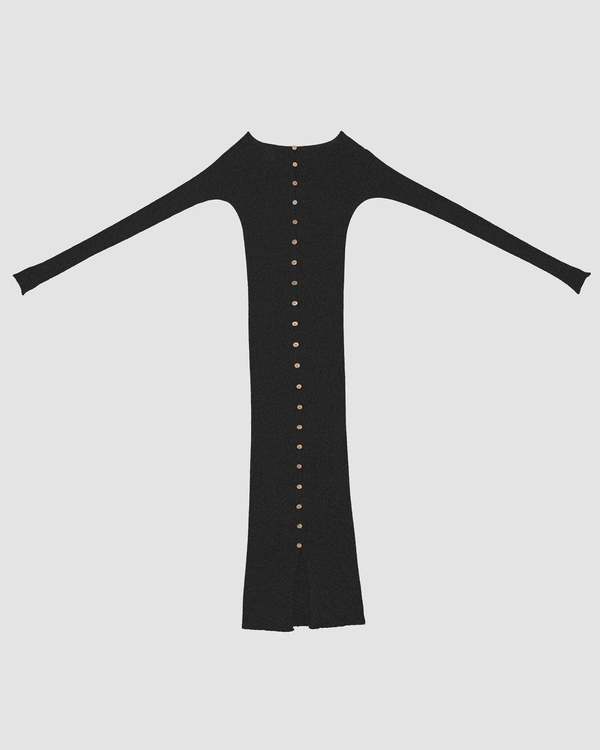 買取り実績  Baserange Garmentory | Black - Dress Dande Black ワンピース