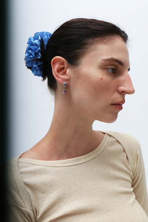 Baserange Undyed Disc Long Sleeve Top - Cream