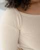 Baserange Undyed Disc Long Sleeve Top - Cream - Thumbnail 10