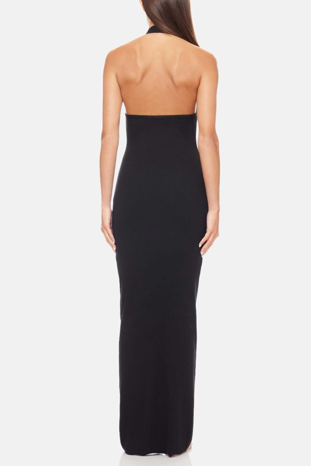 ワンピース ETERNE FW25 HALTER NECK LONG DRESS (CB40204 BLK) Éterne Halter Maxi Dress in Black | Tula's Online Boutique