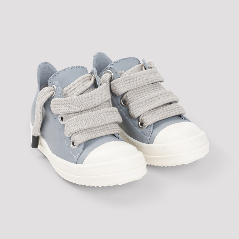 スニーカー Womens Jumbolaced Leather Padded Low-Top Sneakers Rick Owens Women's Jumbo Lace Padded Low Sneakers in Black