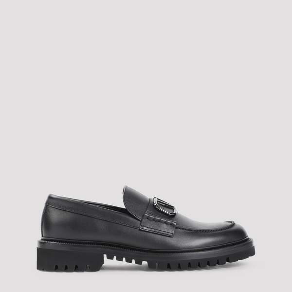 Valentino Garavani Calf Leather Loafers Nero Garmentory