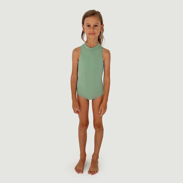 Kids The Set High Neck One Piece Swimsuit - Mint