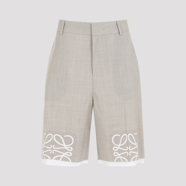 Loewe Anagram Shorts - Light Beige Melange | Garmentory