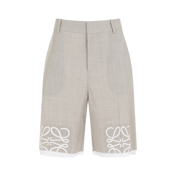 Loewe Anagram Shorts - Light Beige Melange | Garmentory
