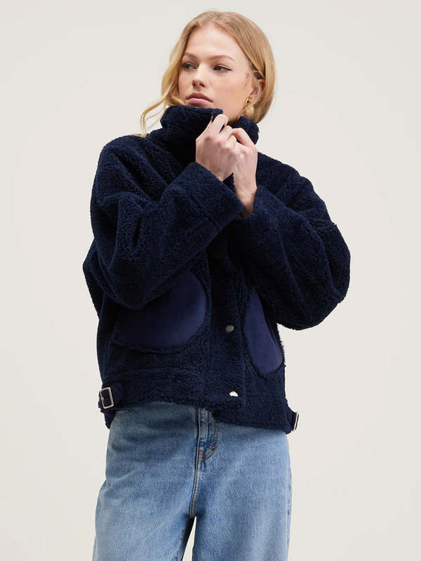 Bellerose Edwige Fleece Jacket - Naval | Garmentory
