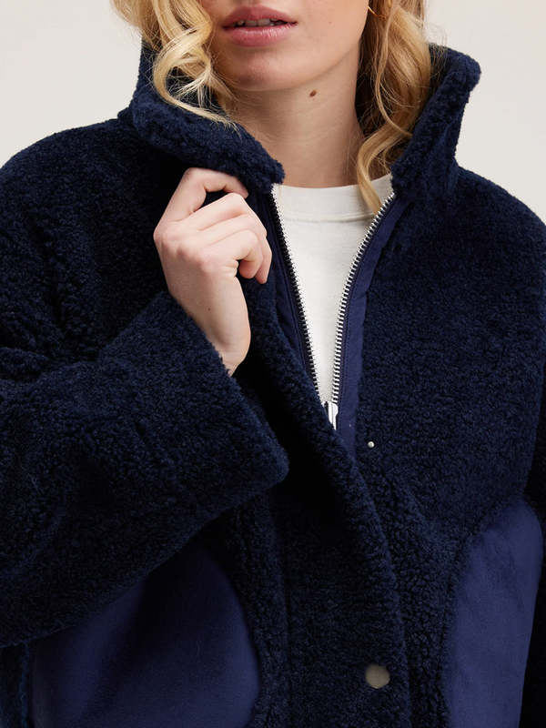 Bellerose Edwige Fleece Jacket - Naval | Garmentory