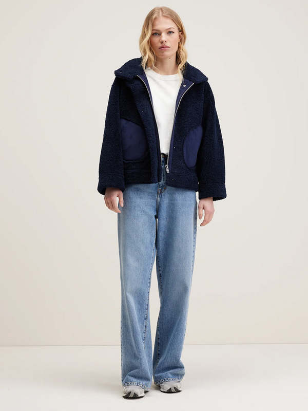 Bellerose Edwige Fleece Jacket - Naval | Garmentory
