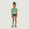 Kids The Set Short Puff Sleeve Sun Shirt - Mint - Thumbnail 2