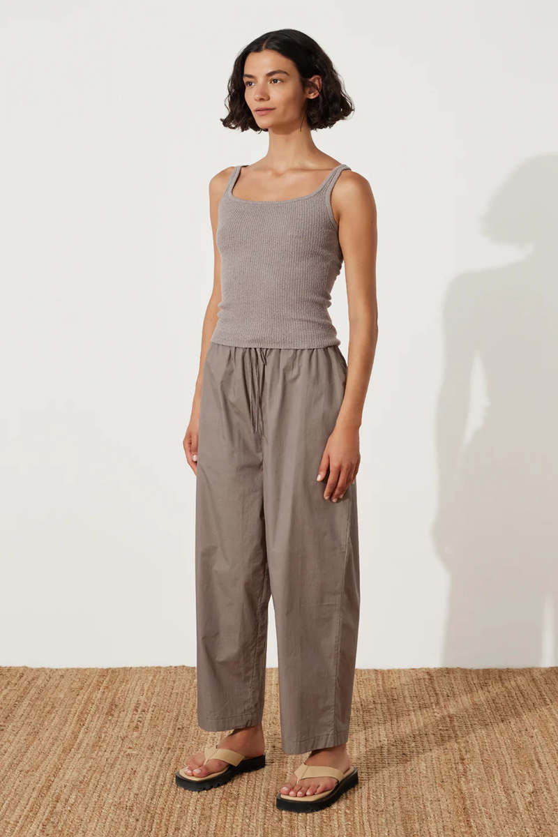 Zulu & Zephyr Rib Knit Tank - Pewter | Garmentory