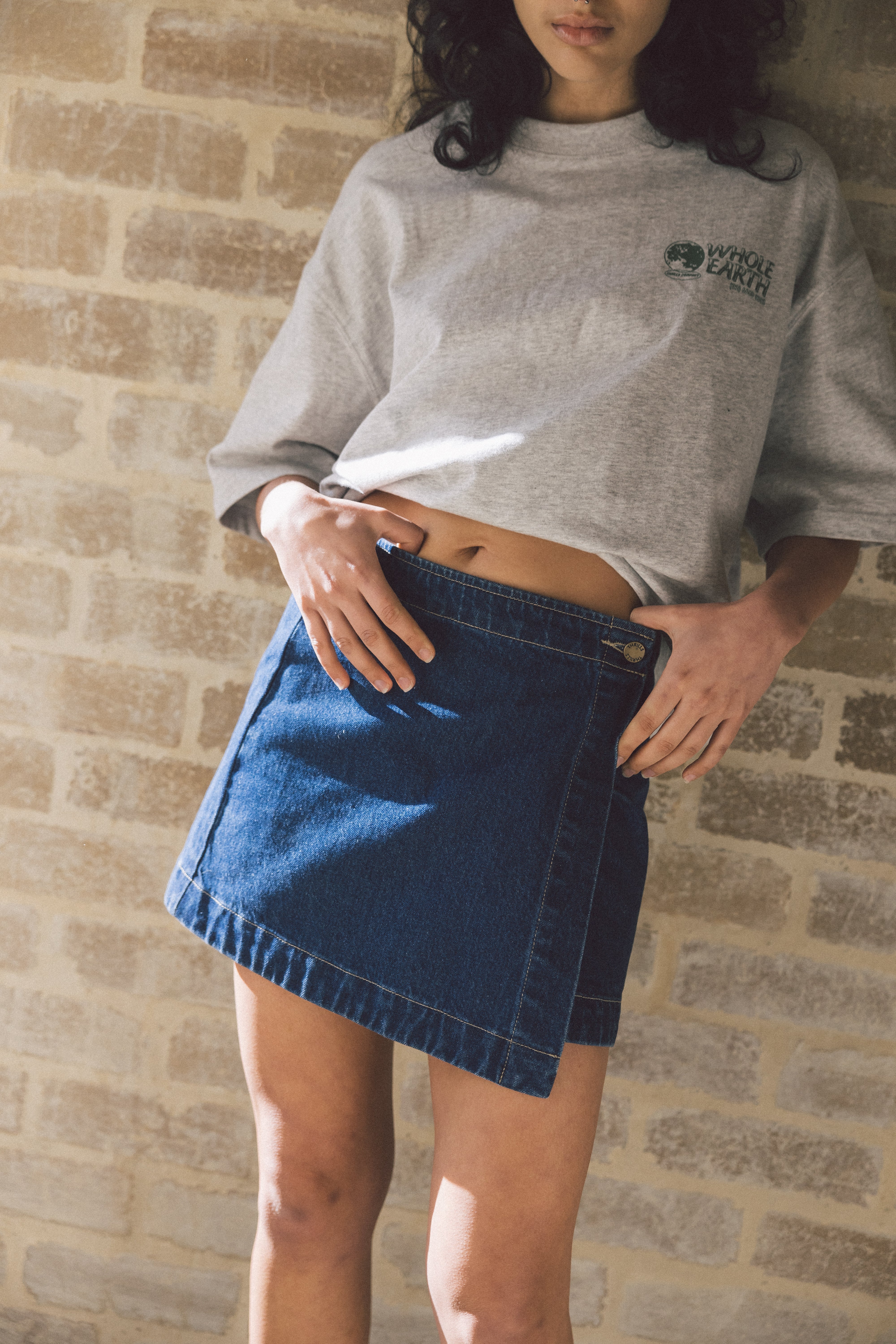 Thrills Marley Wrap Skirt - Union Blue | Garmentory