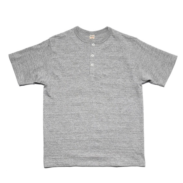 Warehouse & Co. 4601 Henley Tee - Heather Grey