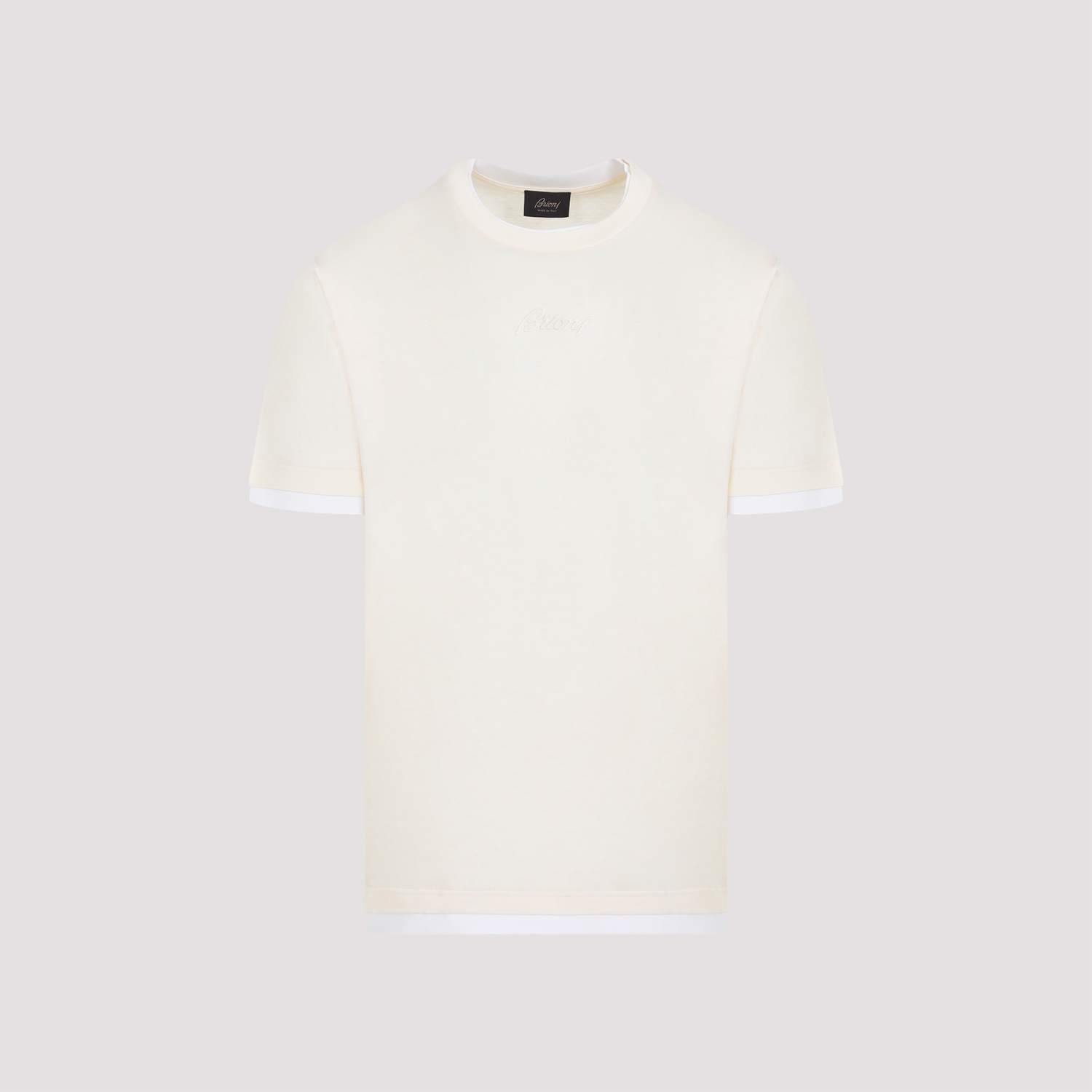 Tシャツ・カットソー BRIONI Men T Shirts UJSY0LOA613 9000 White Brioni Cotton T-Shirt | Harrods UK