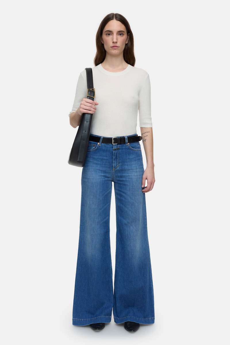 Closed Glow Up Wide Leg Jeans - Dark Blue | Garmentory