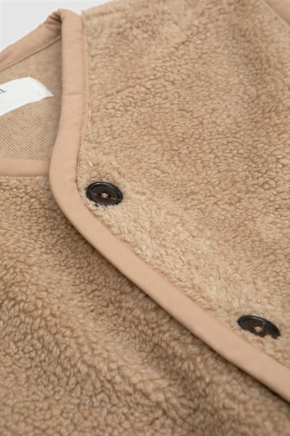 Universal Works Lancaster Jacket - Mountain Fleece Stone - Image 3 of 5