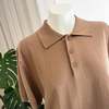 Extreme Cashmere Avenue Cotton-Cashmere Polo Top - Chai - Thumbnail 3