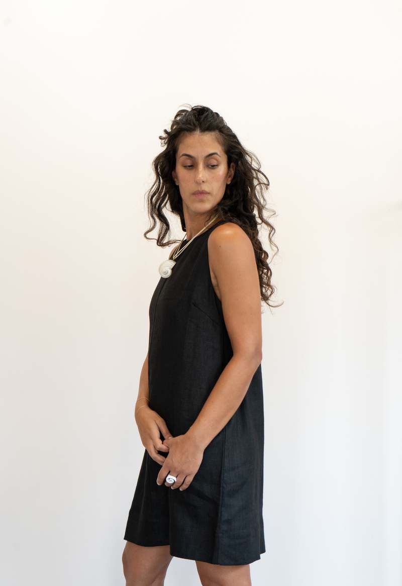 chinese dress ladies Frank & Eileen Rory Woven Long Dress Black / L main image 0