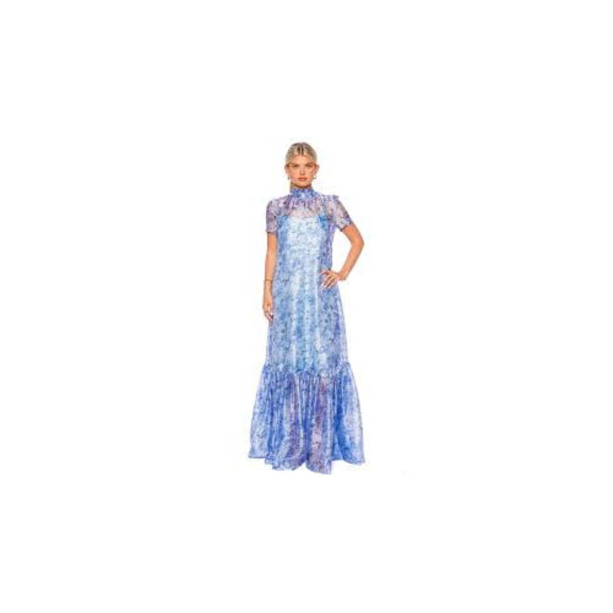 calluna dress blue rose Calluna Gown by Staud