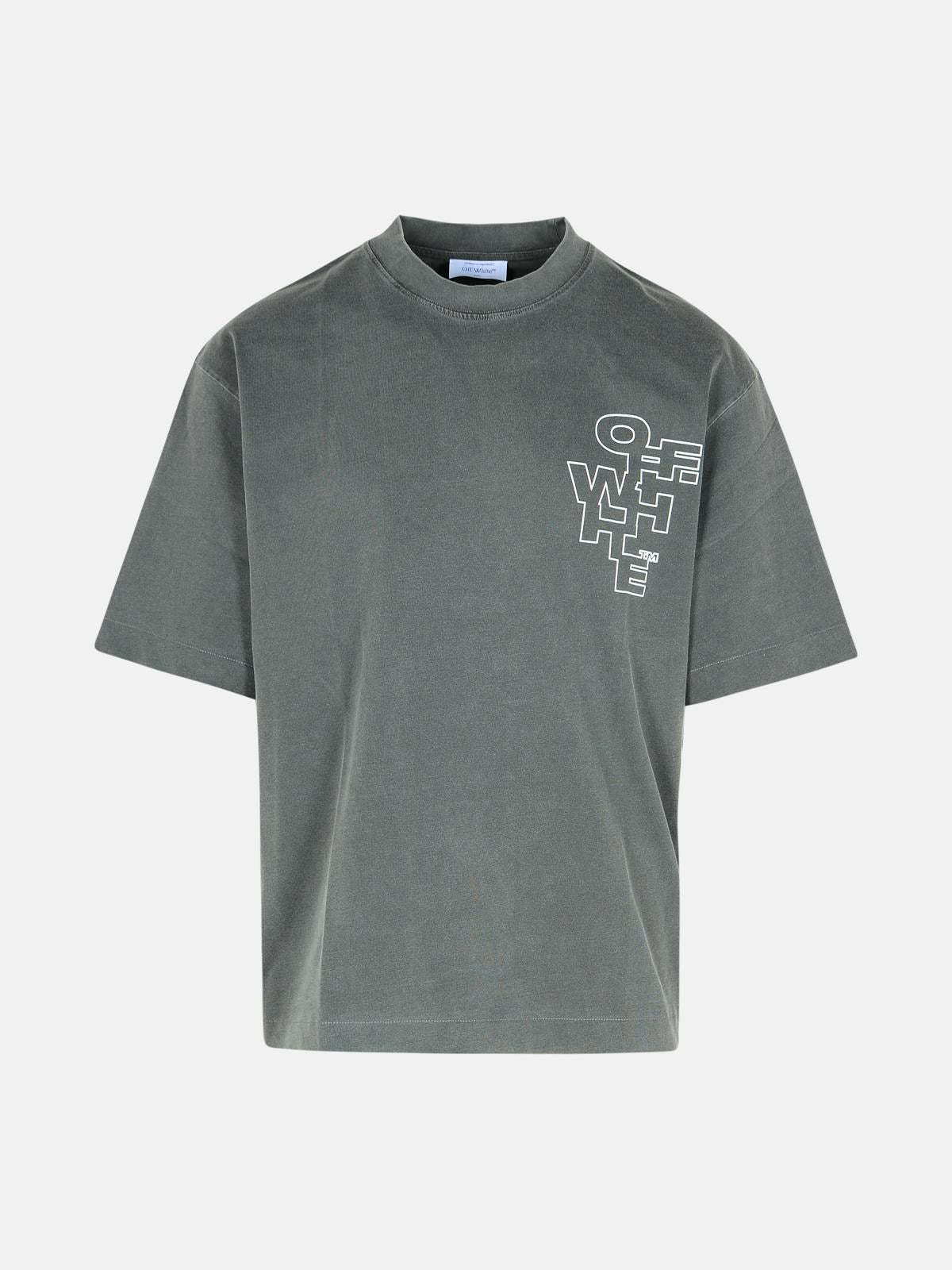 【Off-White】Outline Arrow Skate Short Sleeve T-shirt Off-White™ Outline Arrow Skate Short Sleeved T-shirt - Black