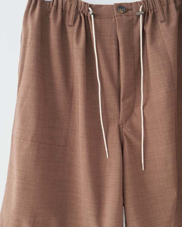 Sillage Circular Super Short Pants - Brown Melange | Garmentory