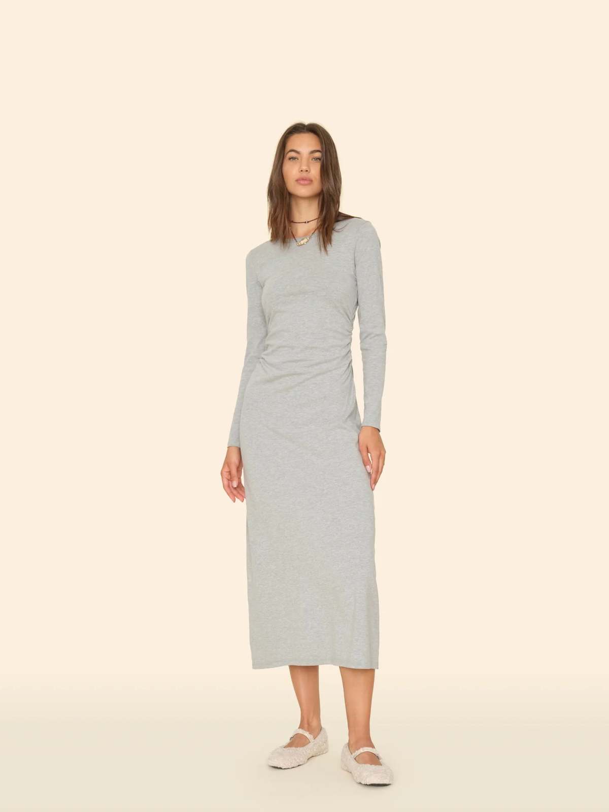 wiley knit dress Xirena - Heather Grey Graduation and Baptism