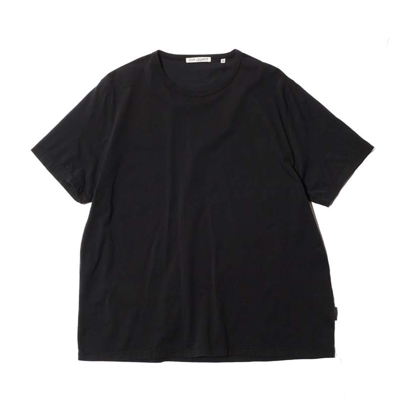 ★関税込★OUR LEGACY★NEW BOX T-SHIRT Black Clean Jersey ★ Our Legacy - New Box T-Shirt Black Clean Jersey
