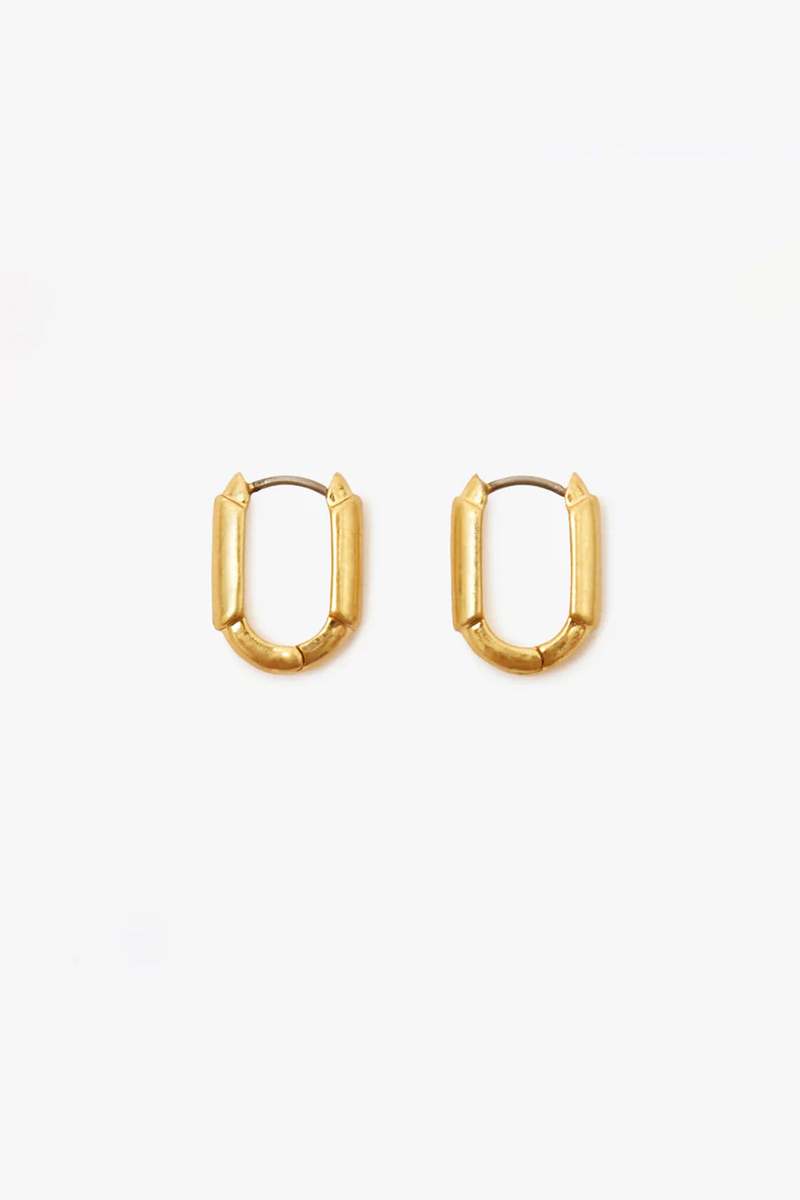 Clare V. Le Link Huggie - Vintage Gold Clare V. Le Link Huggie - Vintage Gold