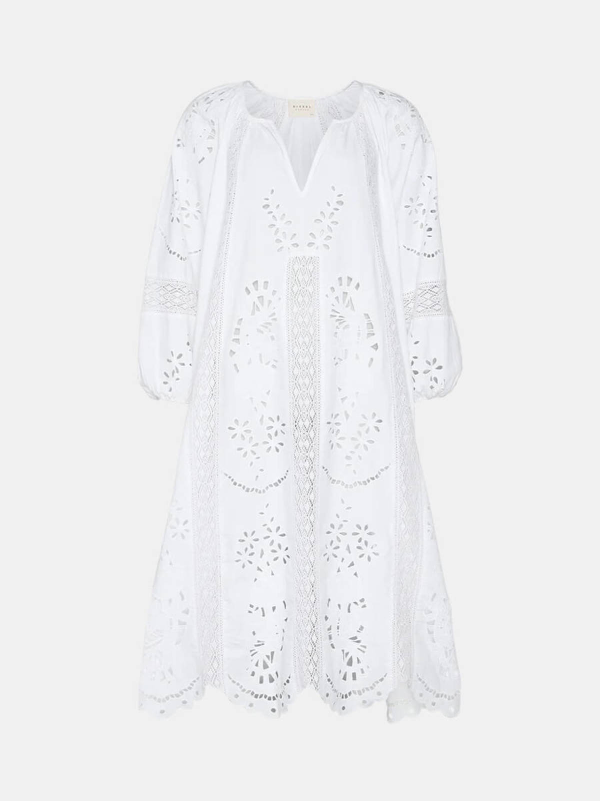 floral lace long sleeve dress Multi Color Floral Lace Smocked Long Sleeve Off Shoulder Maternity Maxi Dress main image 1