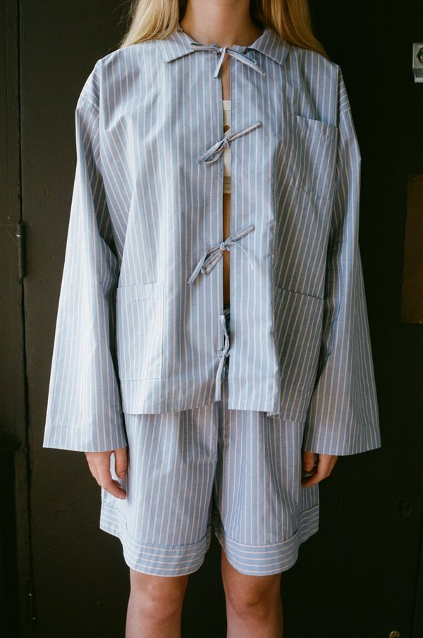 Baserange Limber Shirt - Red/Blue Stripe | Garmentory