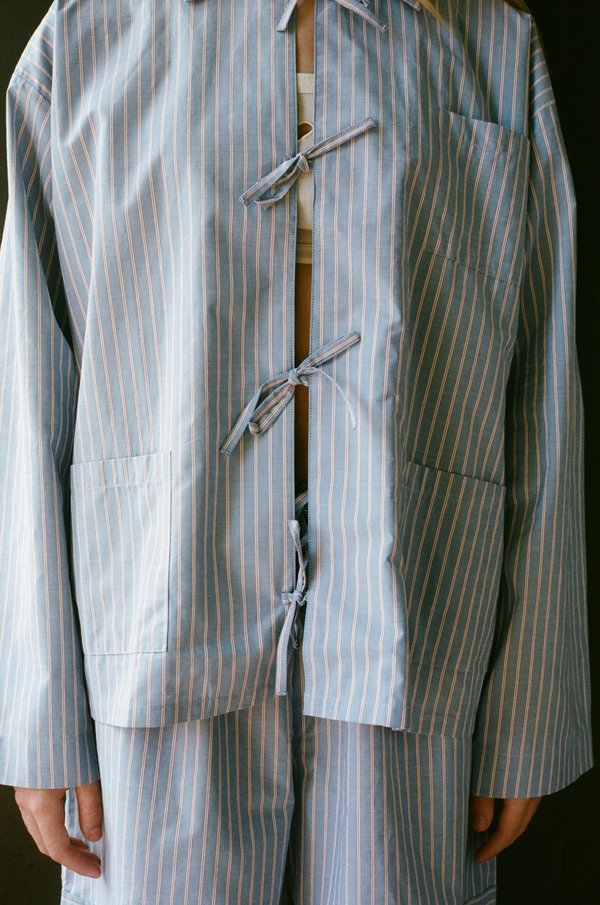 Baserange Limber Shirt - Red/Blue Stripe | Garmentory