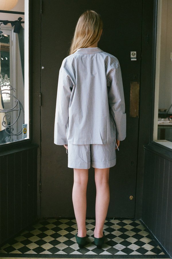 Baserange Limber Shirt - Red/Blue Stripe | Garmentory