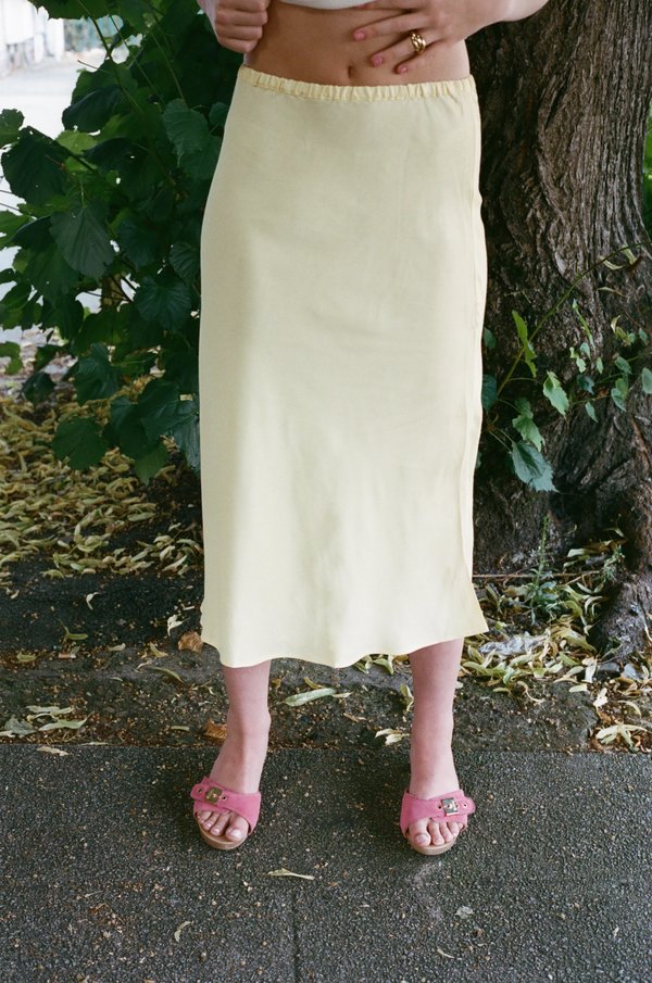 Baserange Dydine Midi Skirt - Sophie Yellow | Garmentory