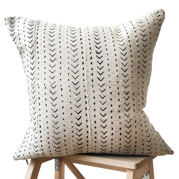 Valiente Goods Large Mud Cloth Pillow No. 05 Valiente Goods Large Mud Cloth Pillow No. 05