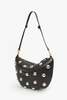 Clare V. Lune Leather Bag - Black/Silver Studs - Thumbnail 4