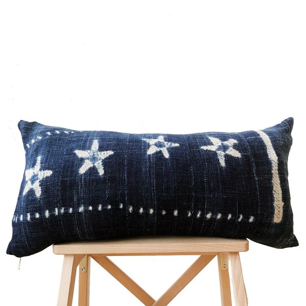 Valiente Goods Lumbar Indigo Pillow No.02 Valiente Goods Lumbar Indigo Pillow No.02