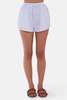 The Tile Club Halsey Poplin Shorts - Micro Stripe White/Blue - Thumbnail 1