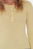 The Tile Club Sylvia Cashmere Henley Sweater - Lemon Tart - Thumbnail 5