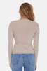The Tile Club Sylvia Cashmere Henley Sweater - Sandstone - Thumbnail 3