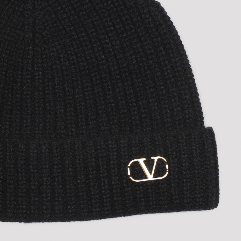 VALENTINO GARAVANI ◆ CASHMERE BEANIE Valentino Cashmere Ribbed Knit Beanie | eBay