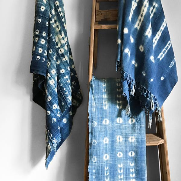 Valiente Goods Vintage Throw/Scarf - Indigo 03 Valiente Goods Vintage Throw/Scarf - Indigo 03