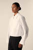 MM6 Maison Margiela Cropped Cotton Shirt - White - Thumbnail 2