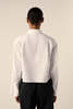 MM6 Maison Margiela Cropped Cotton Shirt - White - Thumbnail 3