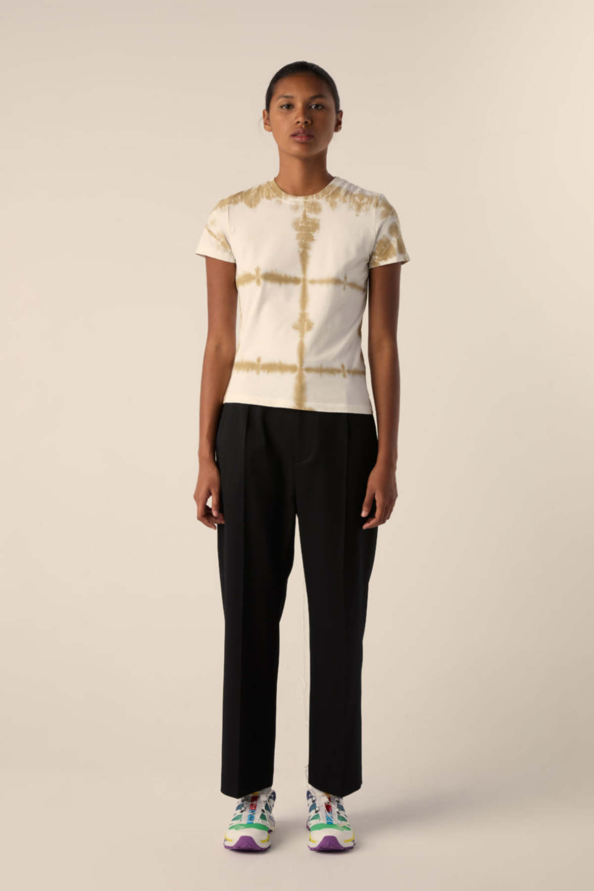 MM6 Maison Margiela Straight-leg Cropped Trousers - Black - Image 1 of 4