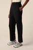 MM6 Maison Margiela Straight-leg Cropped Trousers - Black - Thumbnail 3
