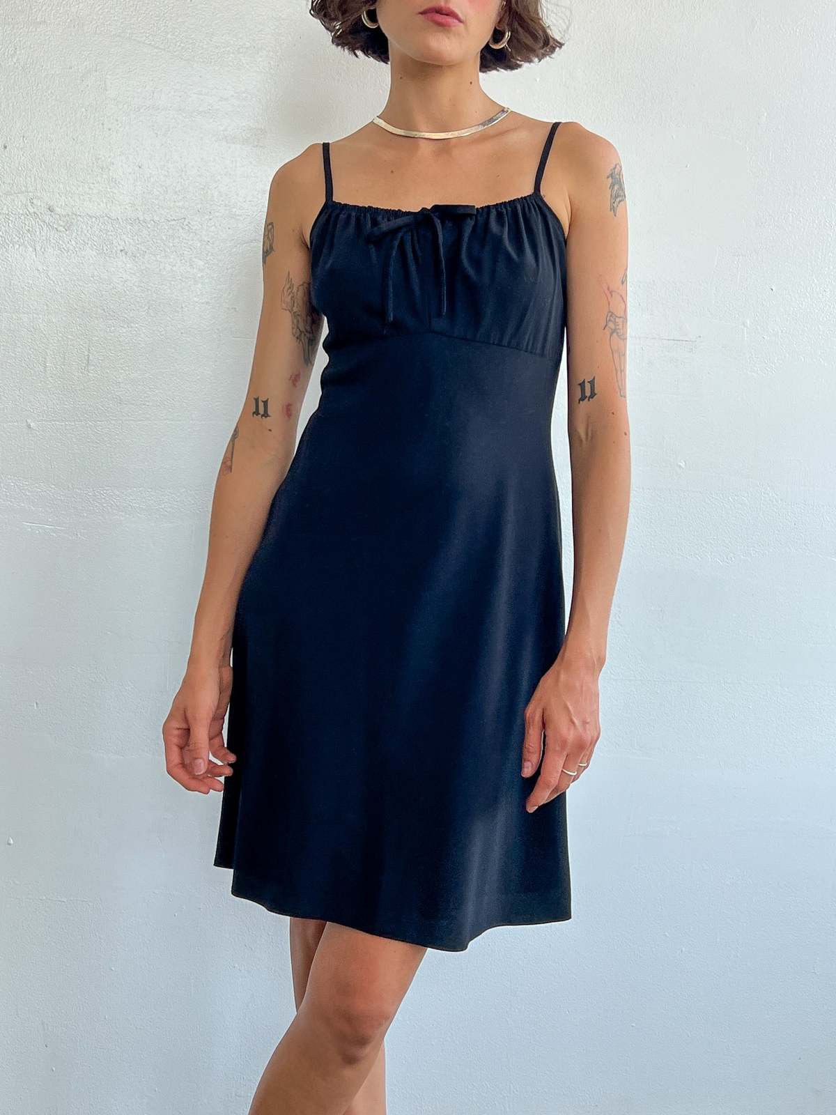 90s Spagetti Strap Dress - Black | Garmentory