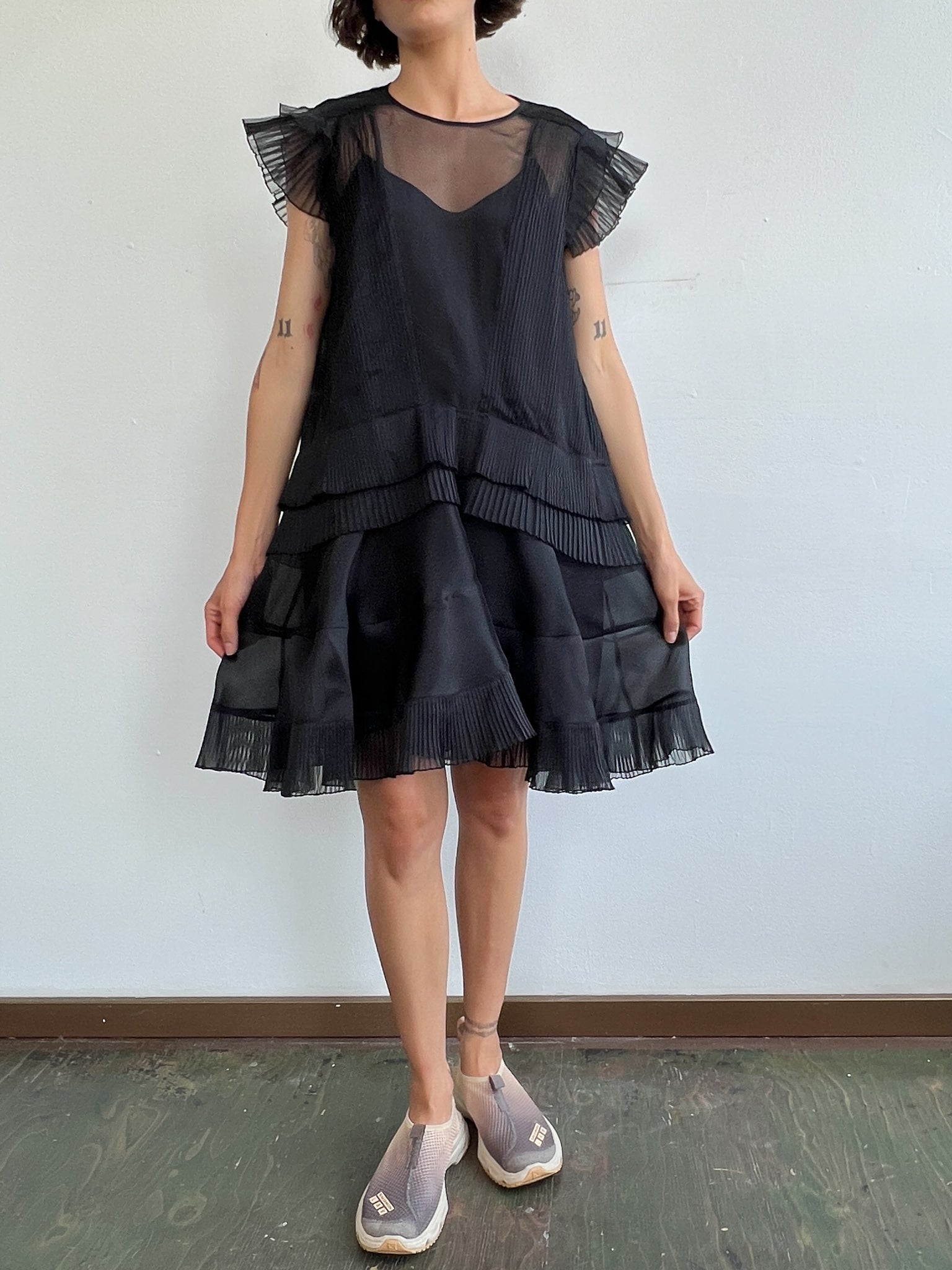isabel marant silk ruffle dress Isabel Marant Silk Organza Ruffle Dress (M/L)