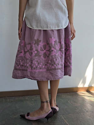 Vintage Cauliflower Issey Miyake Skirt - Orchid | Garmentory
