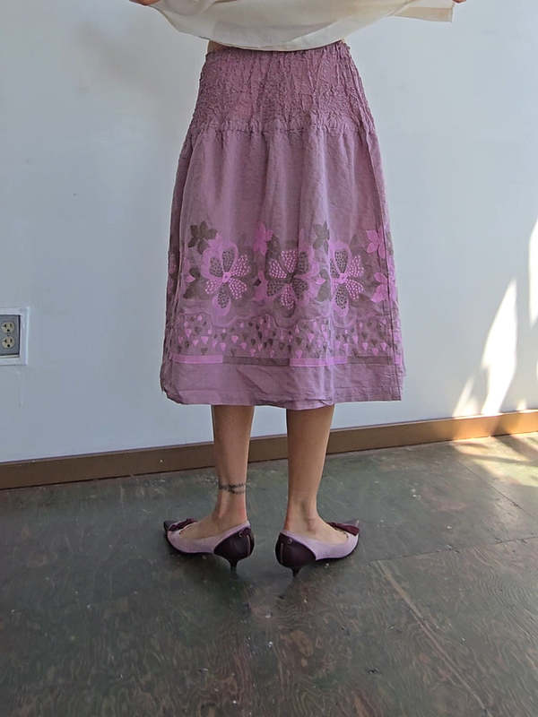 Vintage Cauliflower Issey Miyake Skirt - Orchid | Garmentory