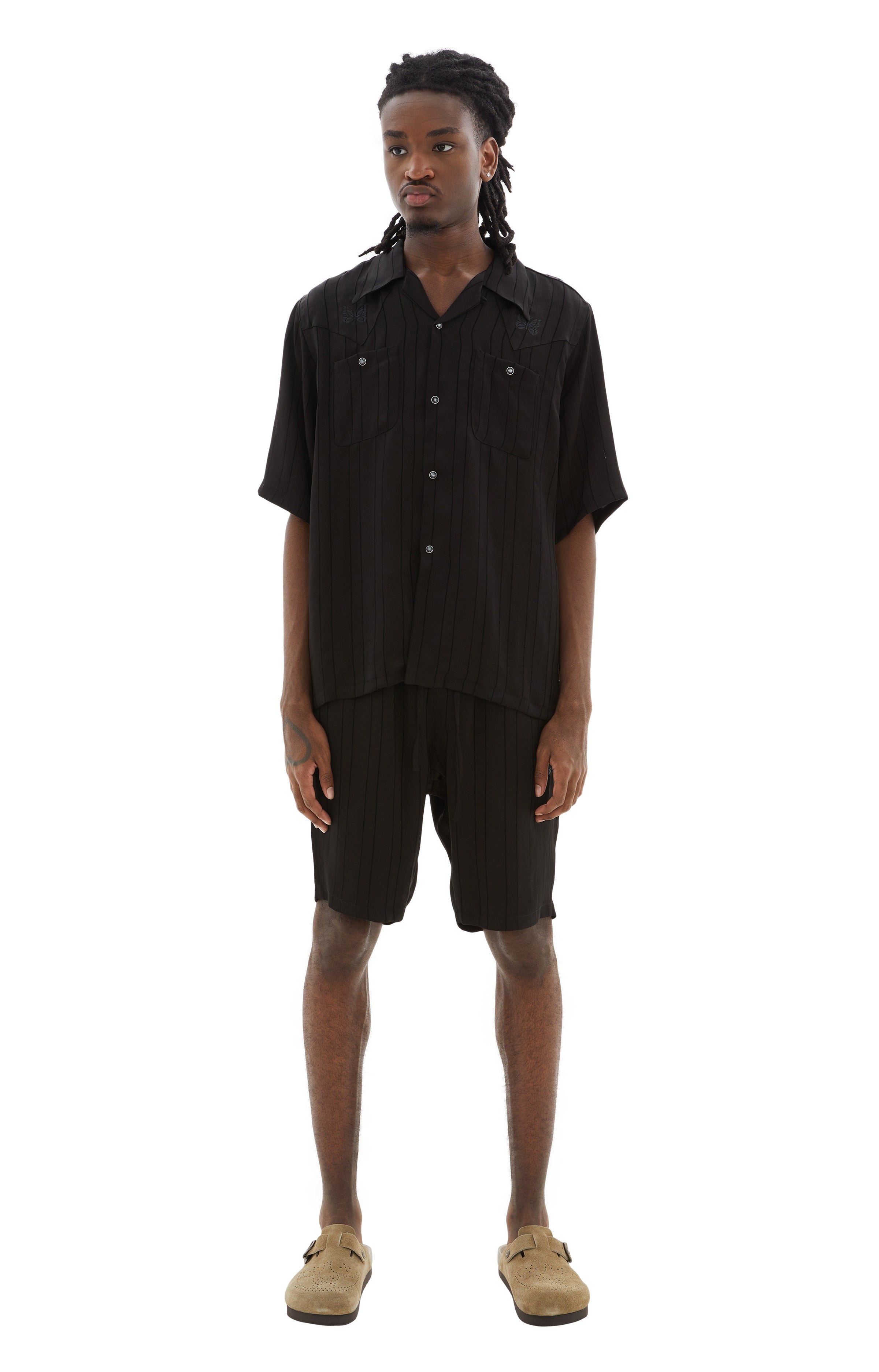 Needles Cowboy One Up S/S Shirt - Black | Garmentory