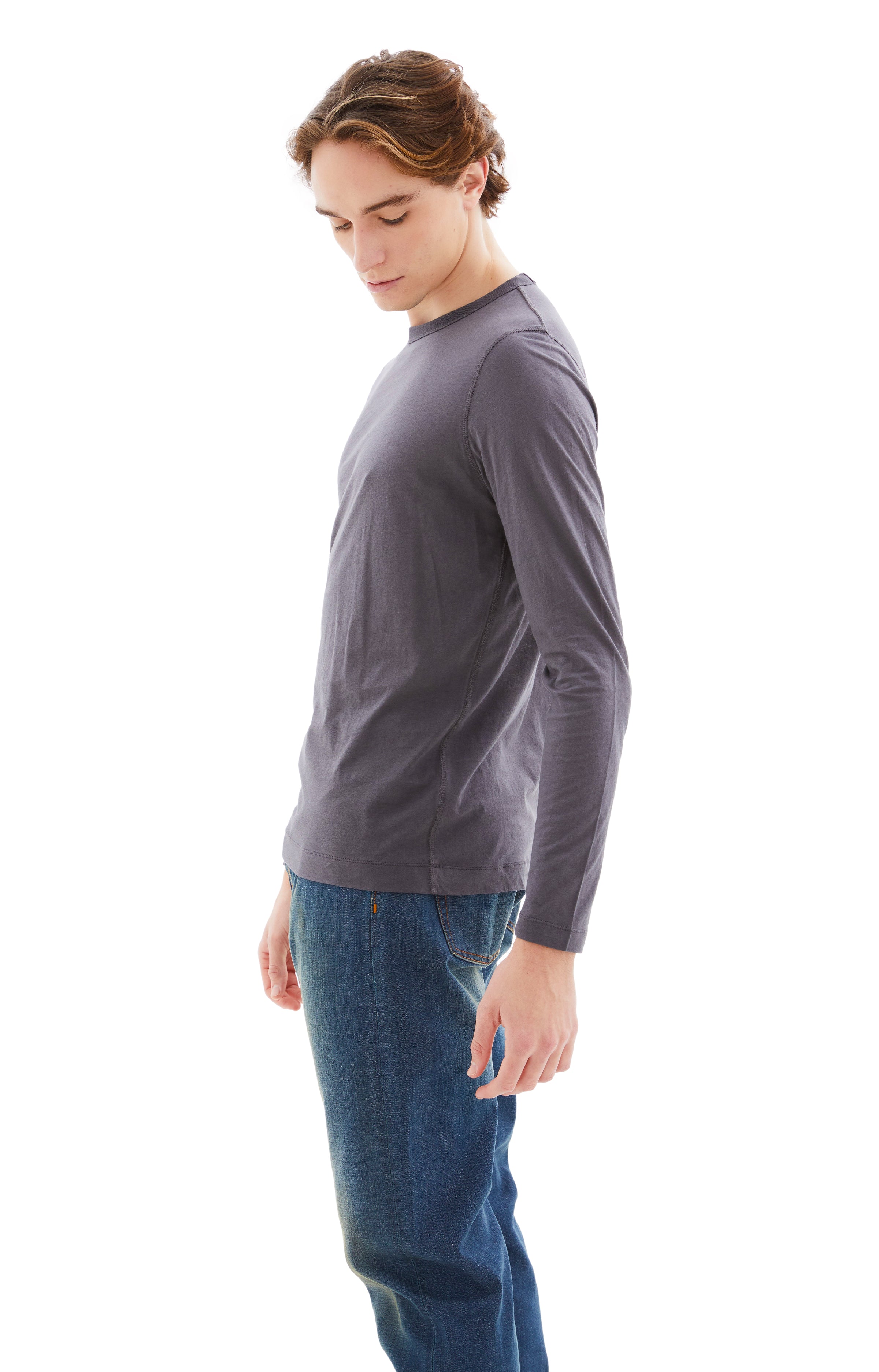 Dries Van Noten Habbot Long Sleeve T Shirt - Grey | Garmentory